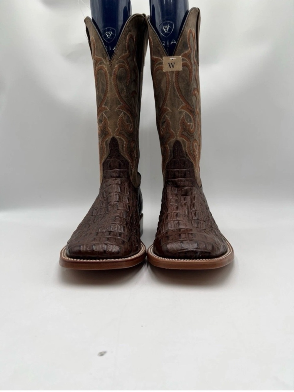 Men’s Horse Power by Anderson Bean Nile Croc Print Western Boots Size 10.5EE - Picture 2 of 5